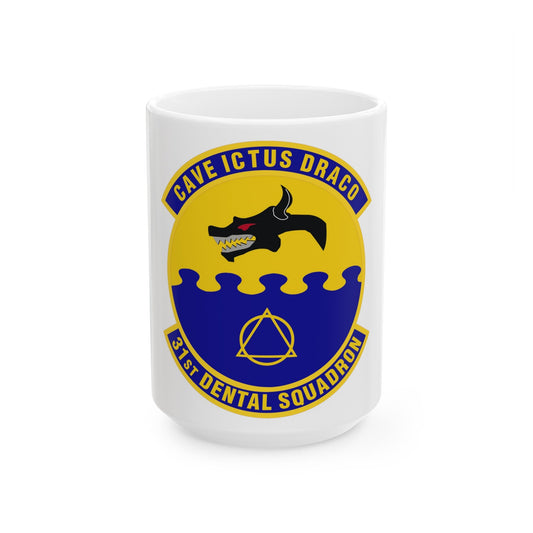 31st Dental Squadron (U.S. Air Force) White Coffee Mug-15oz-The Sticker Space