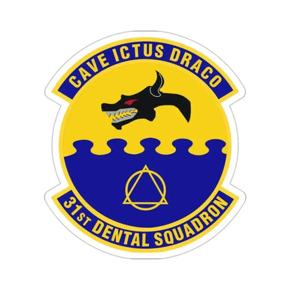 31st Dental Squadron (U.S. Air Force) STICKER Vinyl Die-Cut Decal 2 Inch - The Sticker Space