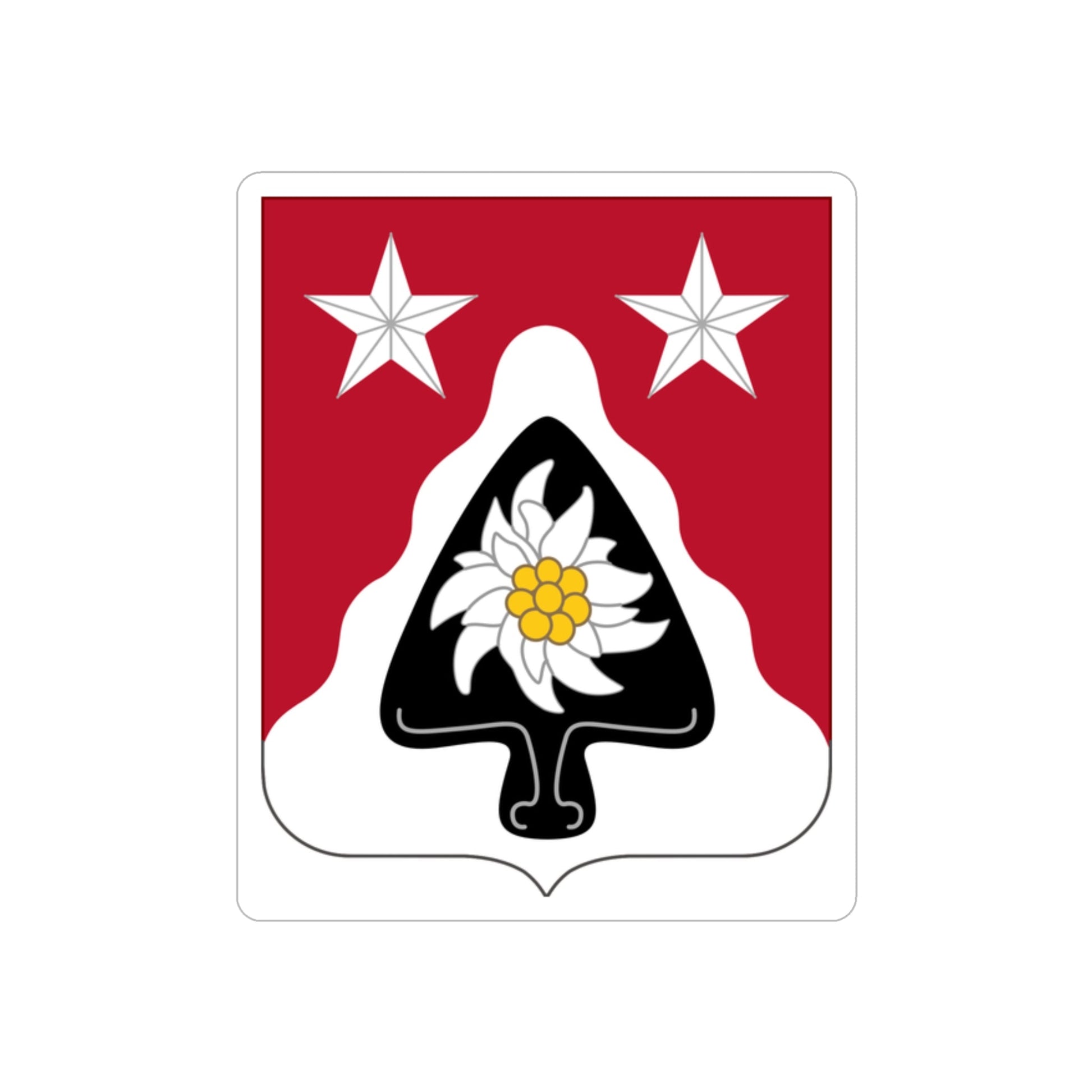 31st Engineer Battalion (U.S. Army) REVERSE PRINT Transparent STICKER-2" × 2"-The Sticker Space