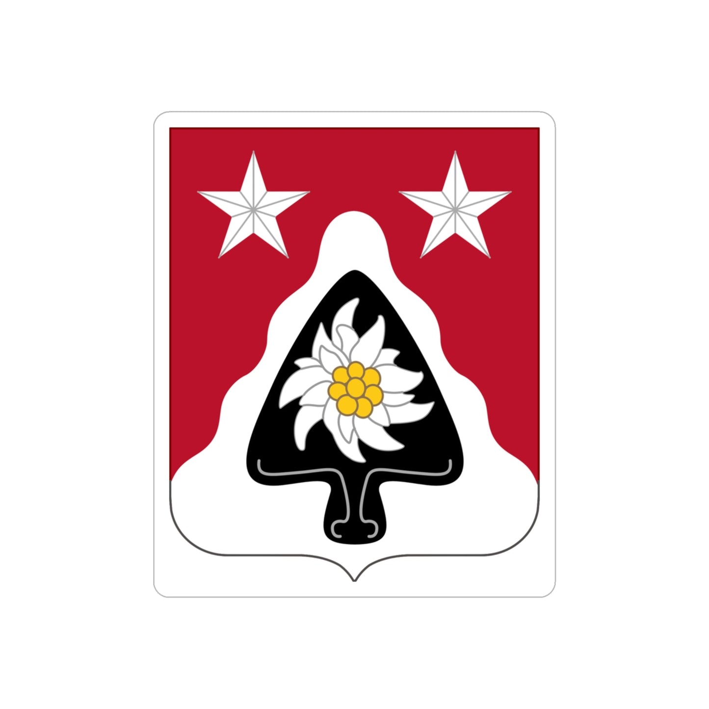 31st Engineer Battalion (U.S. Army) REVERSE PRINT Transparent STICKER-3" × 3"-The Sticker Space