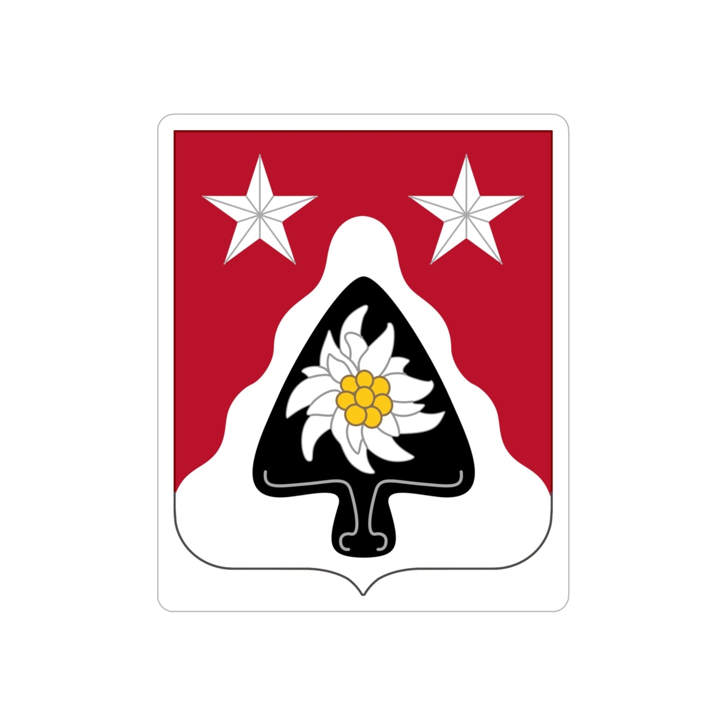 31st Engineer Battalion (U.S. Army) REVERSE PRINT Transparent STICKER-4" × 4"-The Sticker Space