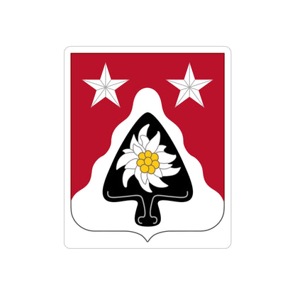 31st Engineer Battalion (U.S. Army) REVERSE PRINT Transparent STICKER-4" × 4"-The Sticker Space