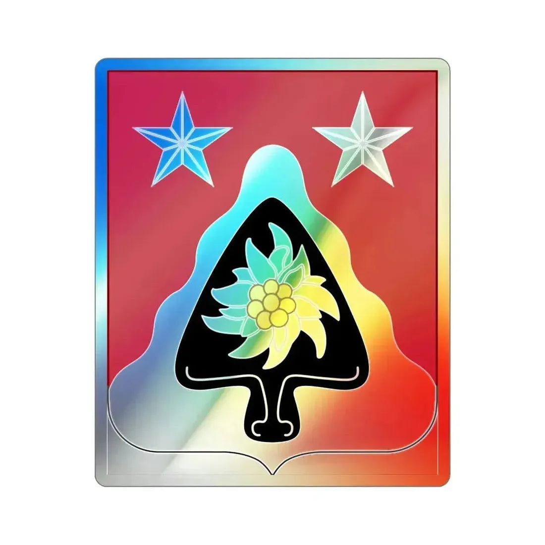 31st Engineer Battalion (U.S. Army) Holographic STICKER Die-Cut Vinyl Decal 2 Inch Holographic - The Sticker Space