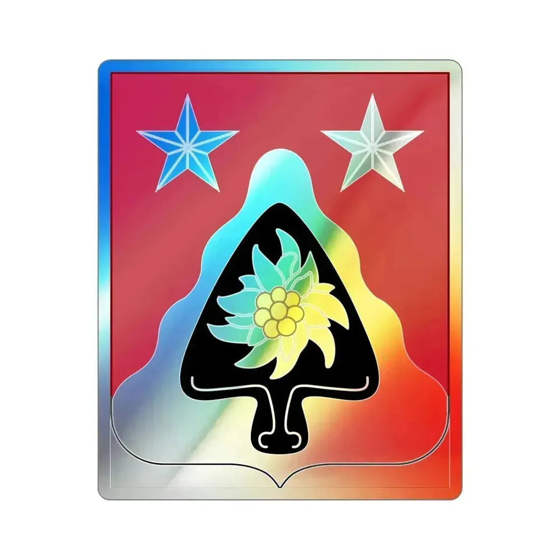 31st Engineer Battalion (U.S. Army) Holographic STICKER Die-Cut Vinyl Decal 3 Inch Holographic - The Sticker Space