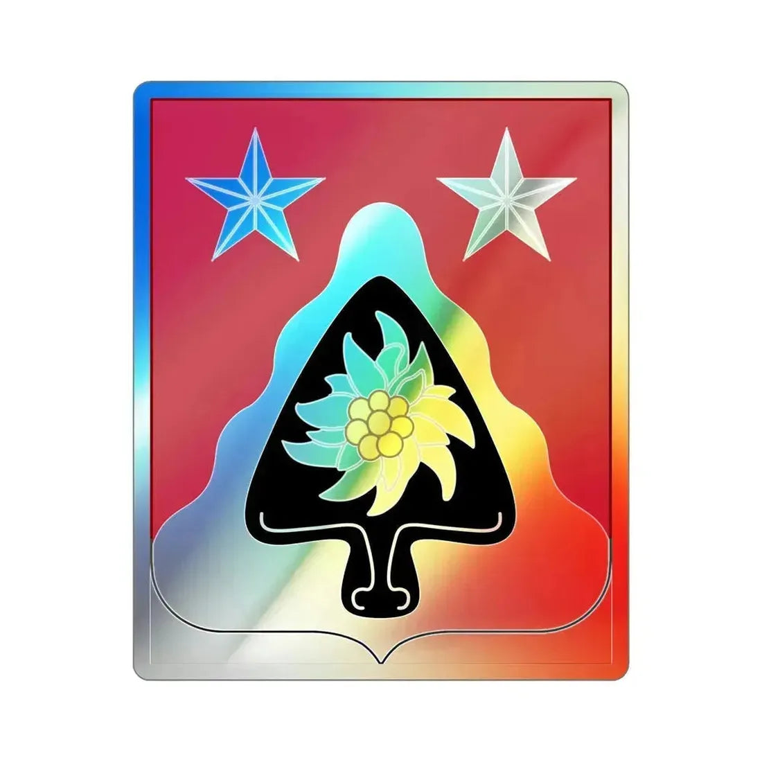 31st Engineer Battalion (U.S. Army) Holographic STICKER Die-Cut Vinyl Decal 3 Inch Holographic - The Sticker Space