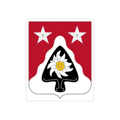 31st Engineer Battalion (U.S. Army) REVERSE PRINT Transparent Die-Cut STICKER - The Sticker Space