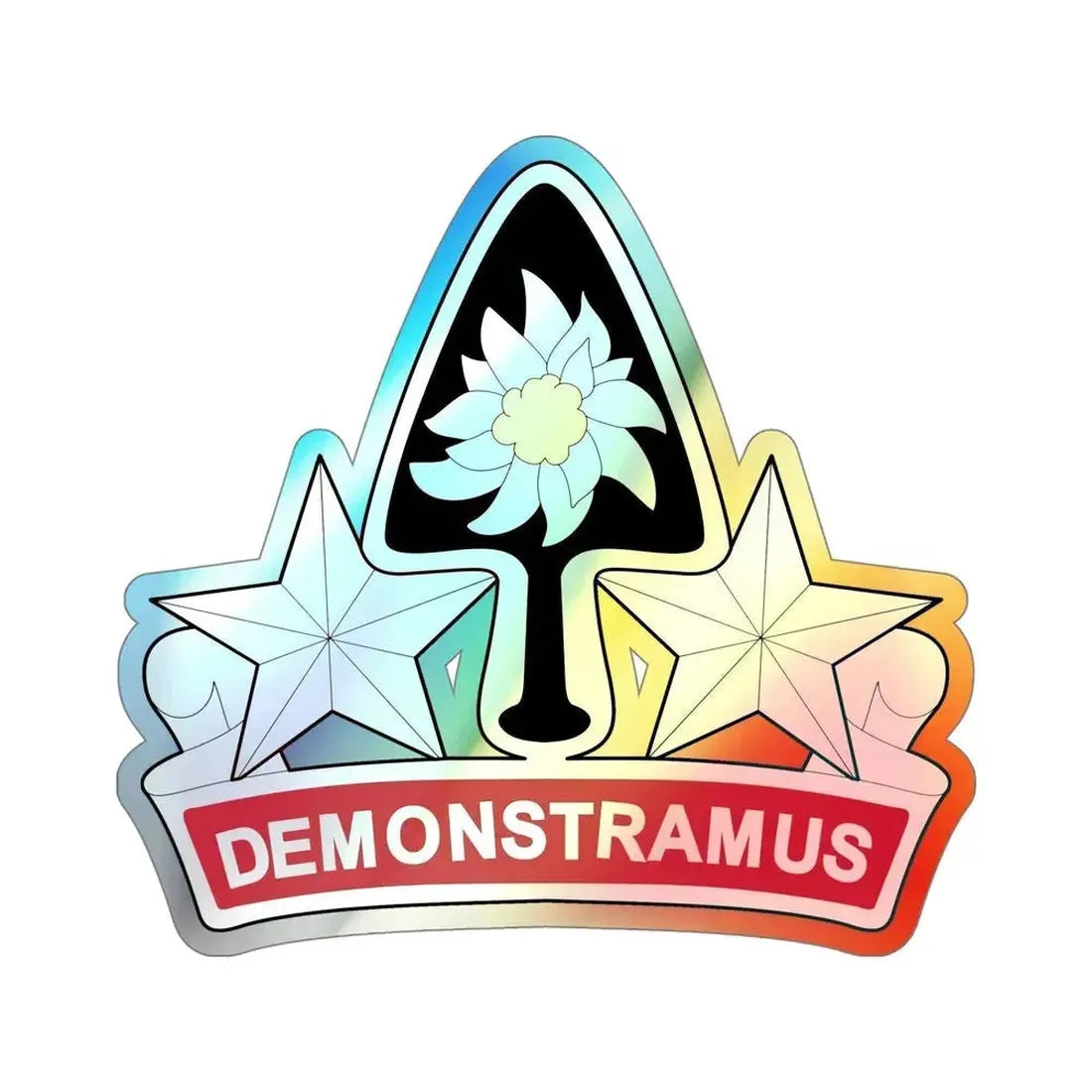 31st Engineer Battalion v2 (U.S. Army) Holographic STICKER Die-Cut Vinyl Decal 5 Inch Holographic - The Sticker Space