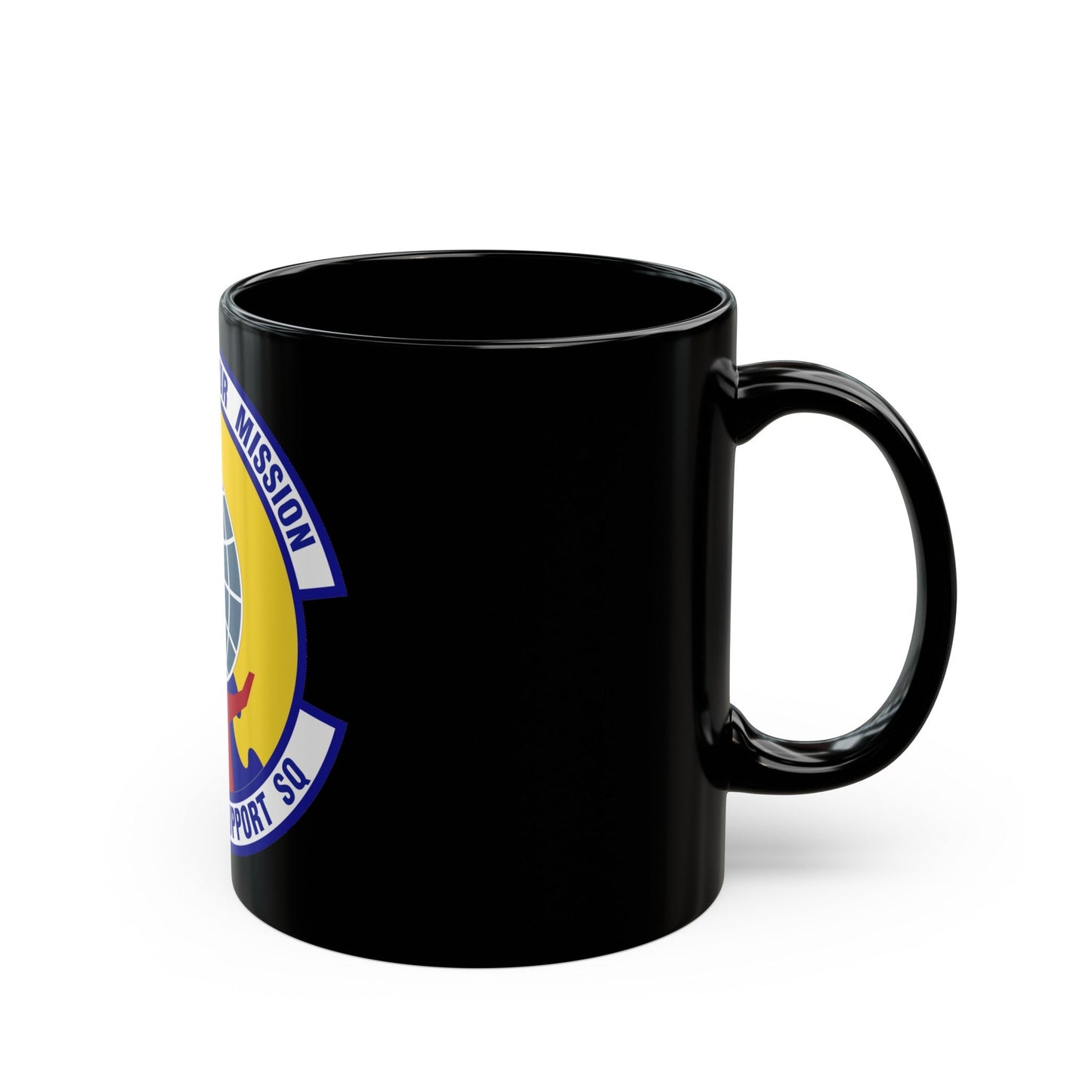 31st Force Support Squadron (U.S. Air Force) Black Coffee Mug-The Sticker Space