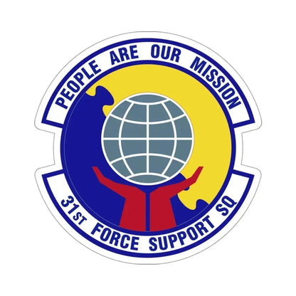 31st Force Support Squadron (U.S. Air Force) STICKER Vinyl Die-Cut Decal 4 Inch - The Sticker Space
