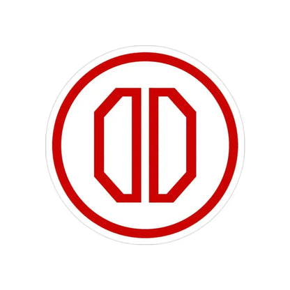 31st ID SSI (U.S. Army) REVERSE PRINT Transparent Die-Cut STICKER 2 Inch Die-Cut Transparent - The Sticker Space