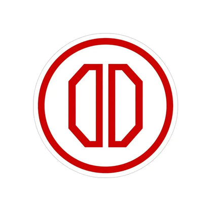 31st ID SSI (U.S. Army) REVERSE PRINT Transparent Die-Cut STICKER - The Sticker Space