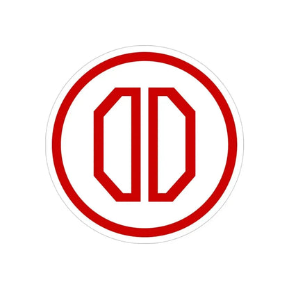 31st ID SSI (U.S. Army) REVERSE PRINT Transparent Die-Cut STICKER - The Sticker Space