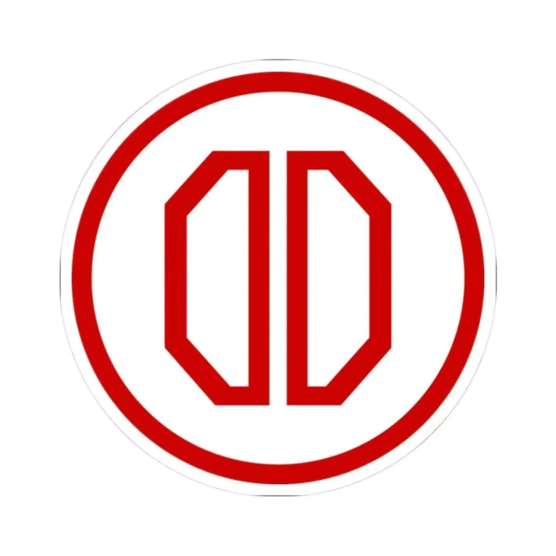 31st ID SSI (U.S. Army) STICKER Vinyl Kiss-Cut Decal 3 Inch White - The Sticker Space