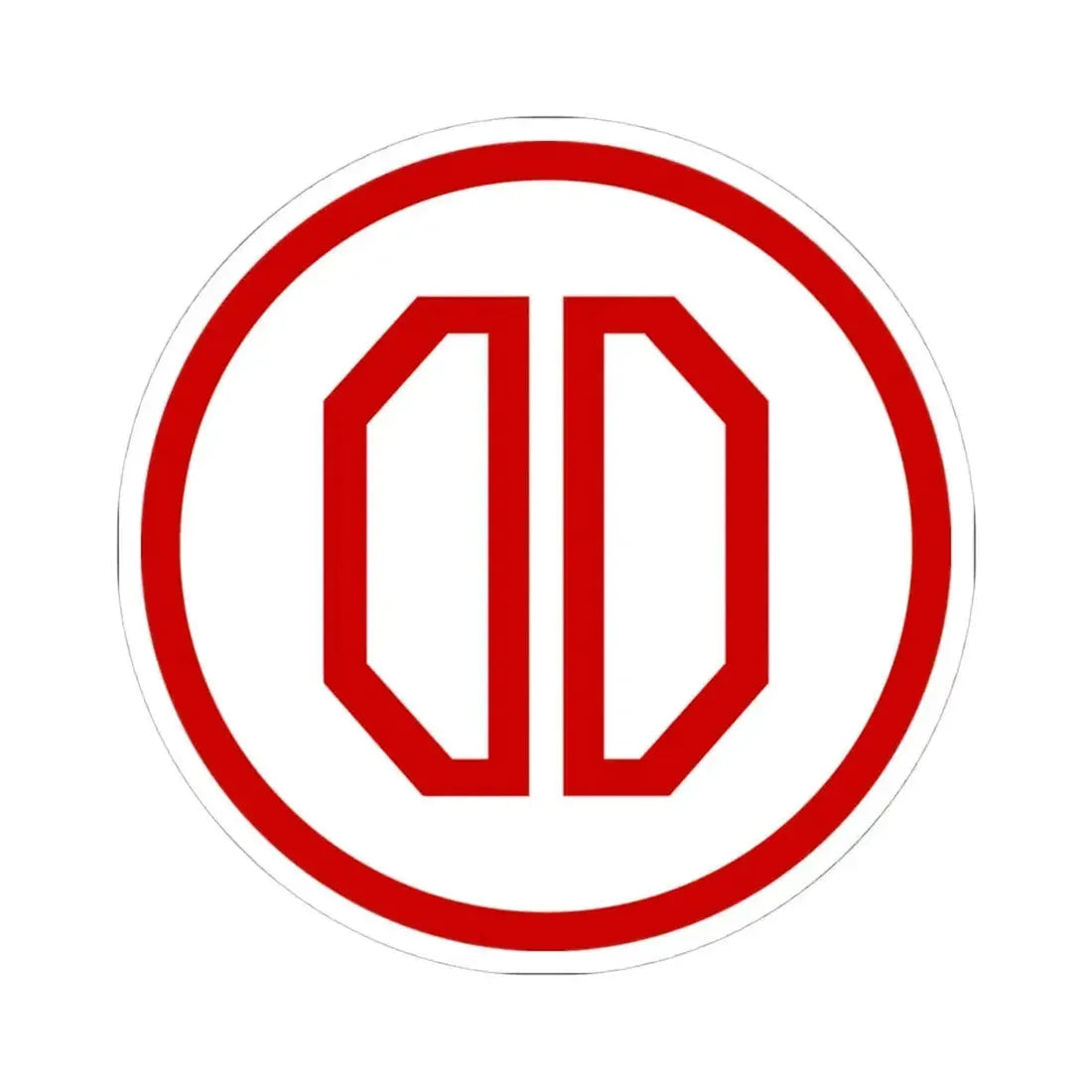 31st ID SSI (U.S. Army) STICKER Vinyl Kiss-Cut Decal 4 Inch White - The Sticker Space