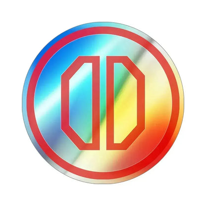 31st Infantry Division SSI (U.S. Army) Holographic STICKER Die-Cut Vinyl Decal 5 Inch Holographic - The Sticker Space