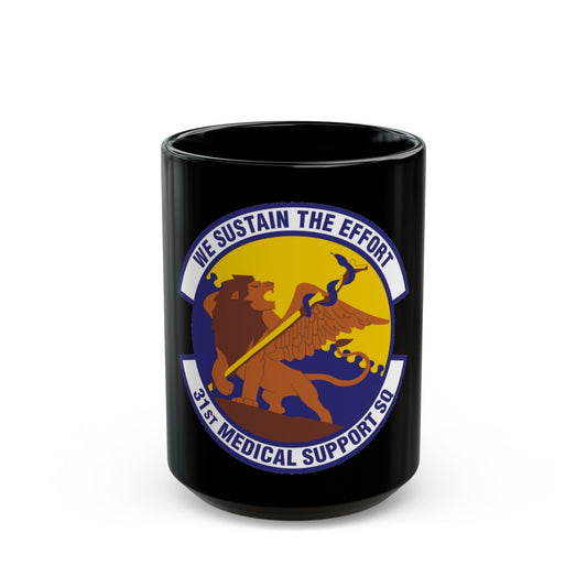 31st Medical Support Squadron (U.S. Air Force) Black Coffee Mug-15oz-The Sticker Space