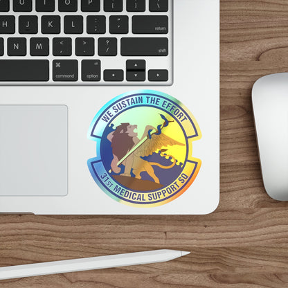 31st Medical Support Squadron (U.S. Air Force) Holographic STICKER Die-Cut Vinyl Decal-The Sticker Space