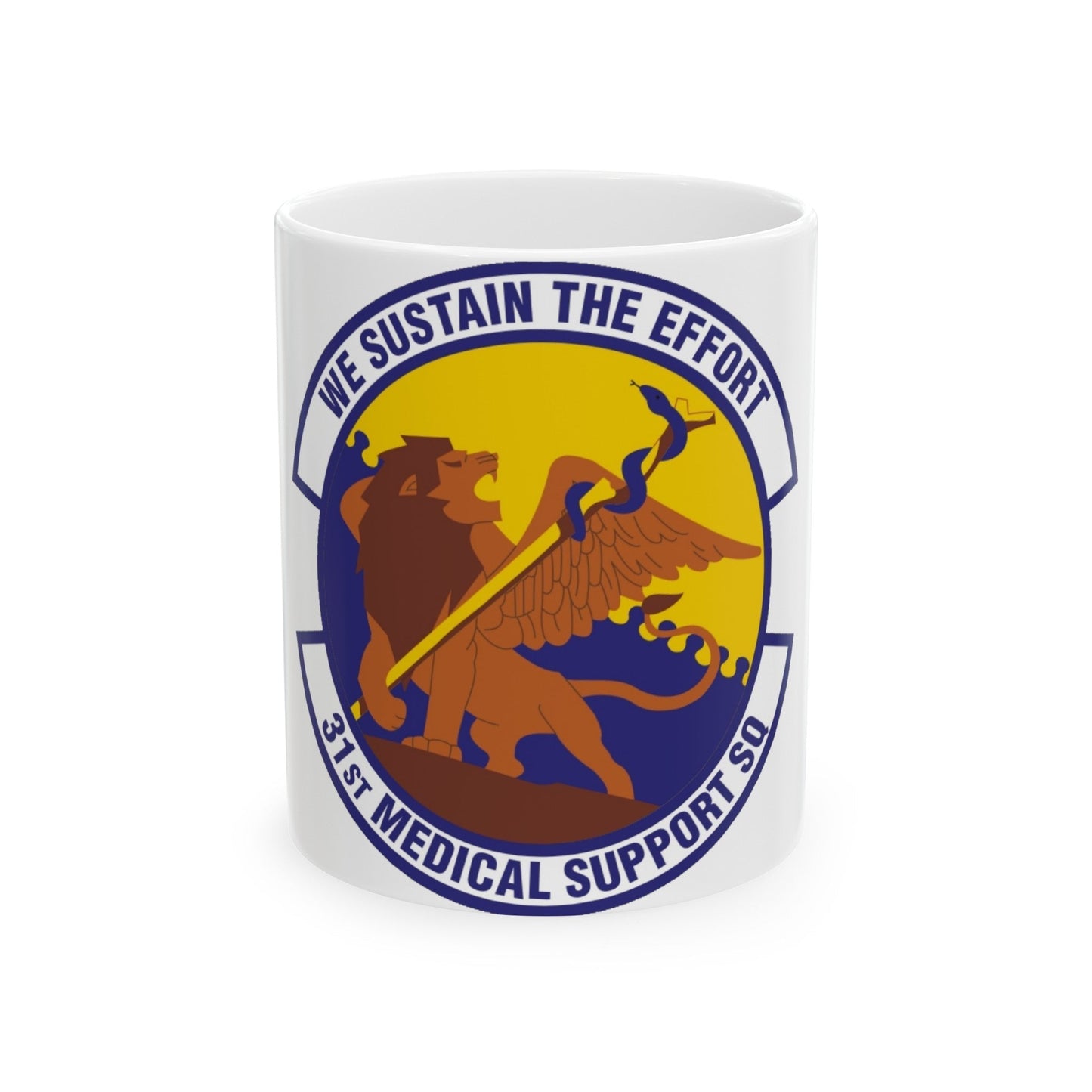 31st Medical Support Squadron (U.S. Air Force) White Coffee Mug-11oz-The Sticker Space