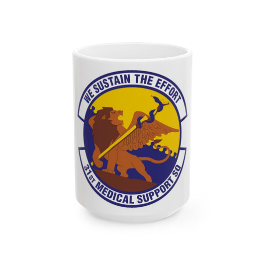 31st Medical Support Squadron (U.S. Air Force) White Coffee Mug-15oz-The Sticker Space