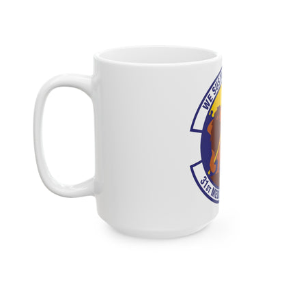 31st Medical Support Squadron (U.S. Air Force) White Coffee Mug-The Sticker Space