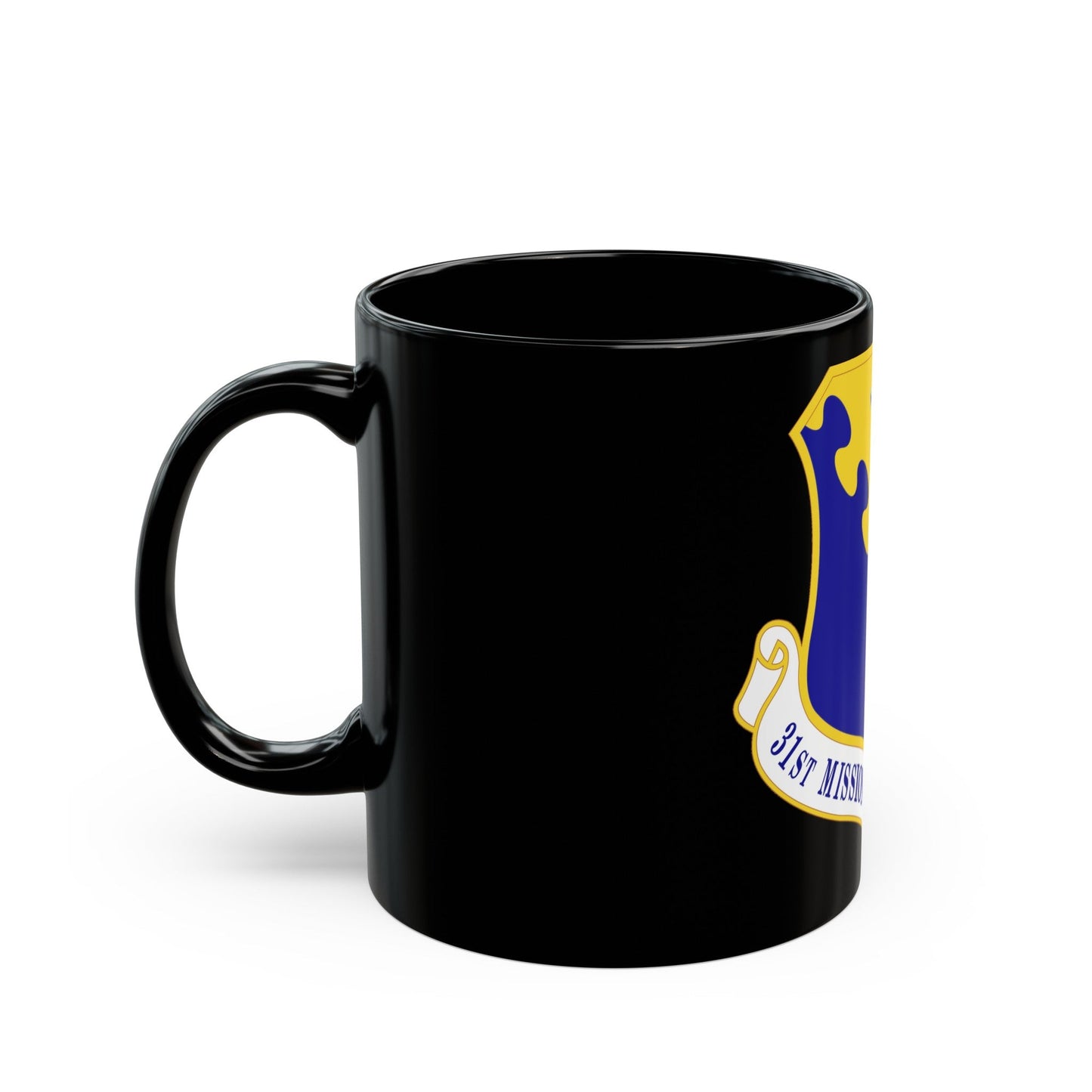 31st Mission Support Group (U.S. Air Force) Black Coffee Mug-The Sticker Space