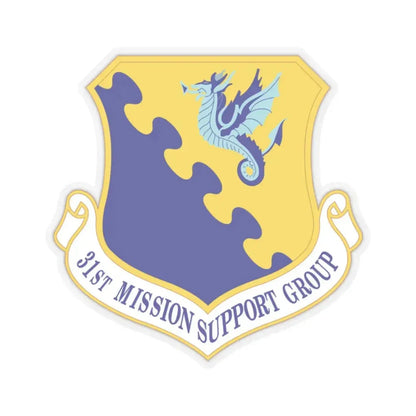 31st Mission Support Group (U.S. Air Force) STICKER Vinyl Kiss-Cut Decal 2 Inch Transparent - The Sticker Space