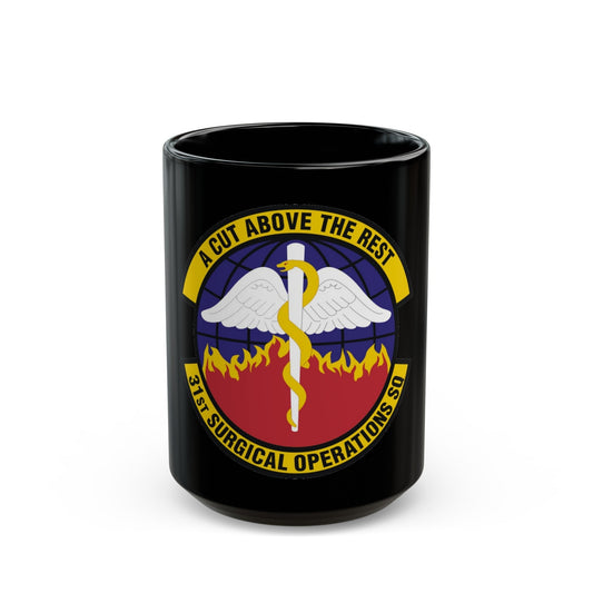 31st Surgical Operations Squadron (U.S. Air Force) Black Coffee Mug-15oz-The Sticker Space