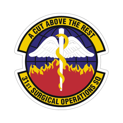 31st Surgical Operations Squadron (U.S. Air Force) STICKER Vinyl Die-Cut Decal-5 Inch-The Sticker Space