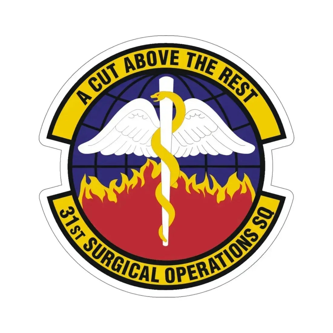 31st Surgical Operations Squadron (U.S. Air Force) STICKER Vinyl Die-Cut Decal 6 Inch - The Sticker Space