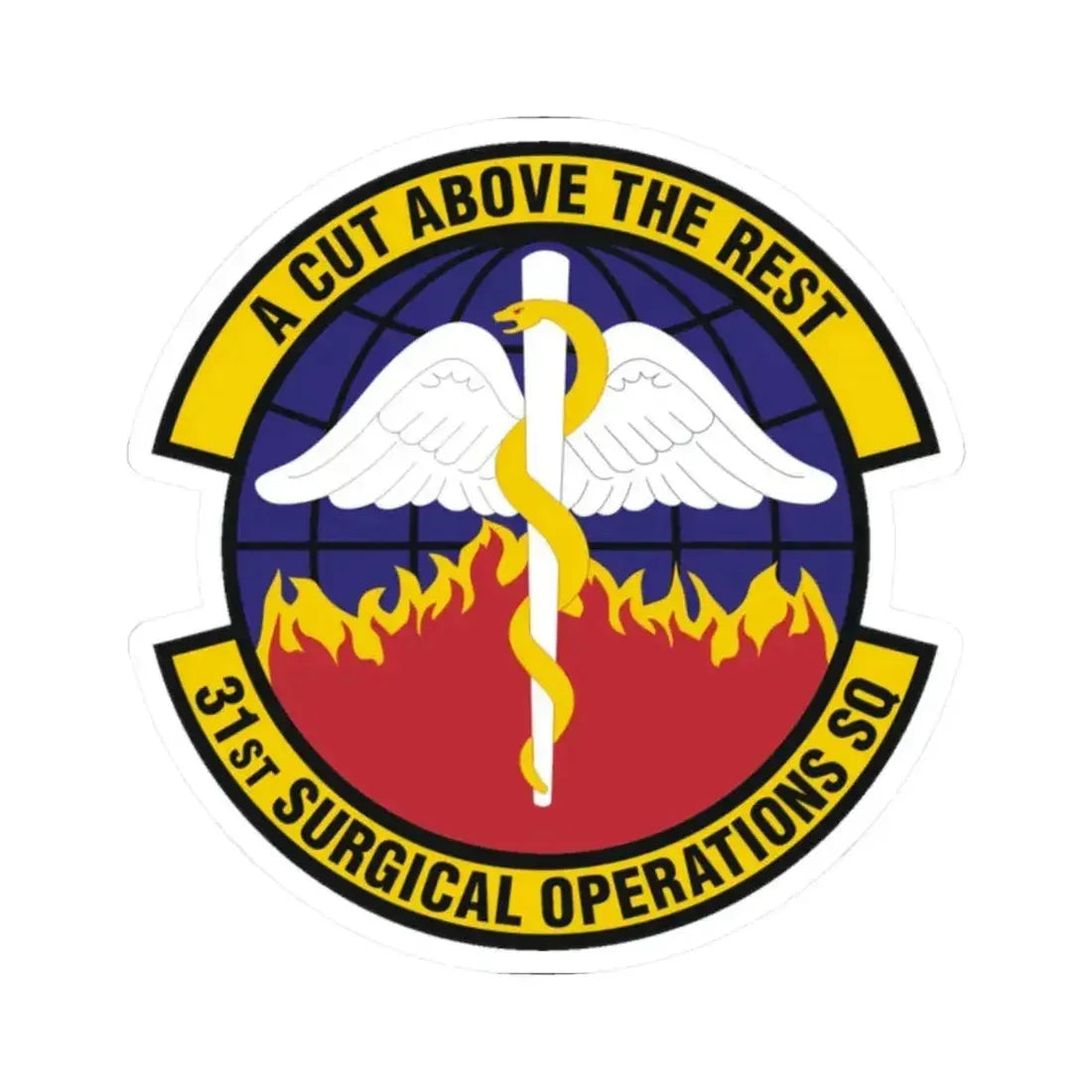 31st Surgical Operations Squadron (U.S. Air Force) STICKER Vinyl Kiss-Cut Decal - The Sticker Space