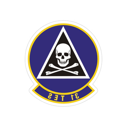 31st Test and Evaluation Squadron (U.S. Air Force) REVERSE PRINT Transparent STICKER-5" × 5"-The Sticker Space