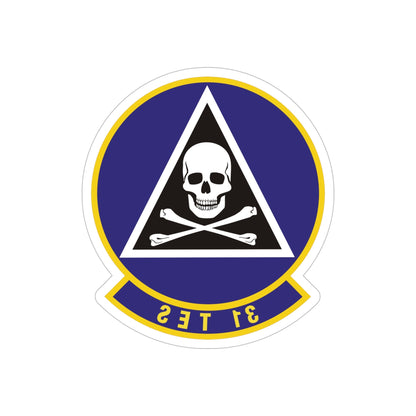 31st Test and Evaluation Squadron (U.S. Air Force) REVERSE PRINT Transparent STICKER-6" × 6"-The Sticker Space