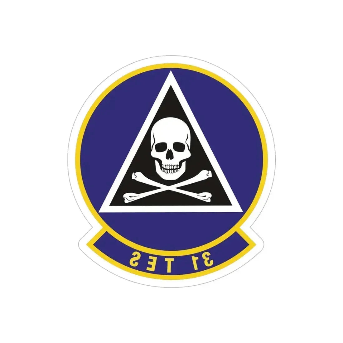 31st Test and Evaluation Squadron (U.S. Air Force) REVERSE PRINT Transparent Die-Cut STICKER - The Sticker Space