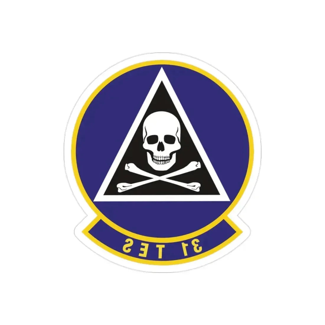 31st Test and Evaluation Squadron (U.S. Air Force) REVERSE PRINT Transparent Die-Cut STICKER - The Sticker Space