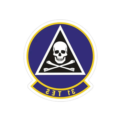 31st Test and Evaluation Squadron (U.S. Air Force) REVERSE PRINT Transparent Die-Cut STICKER - The Sticker Space