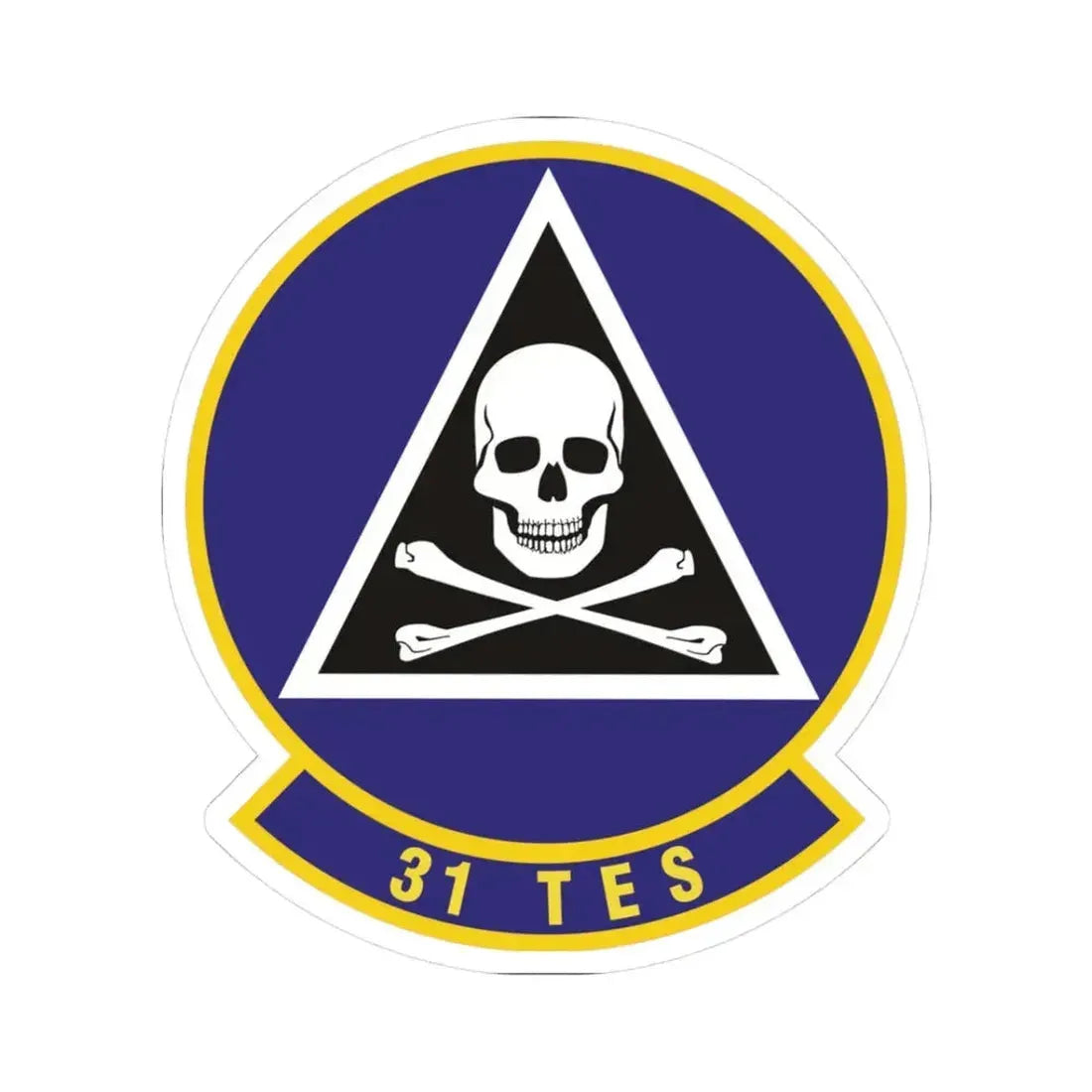 31st Test and Evaluation Squadron (U.S. Air Force) STICKER Vinyl Kiss-Cut Decal 3 Inch White - The Sticker Space