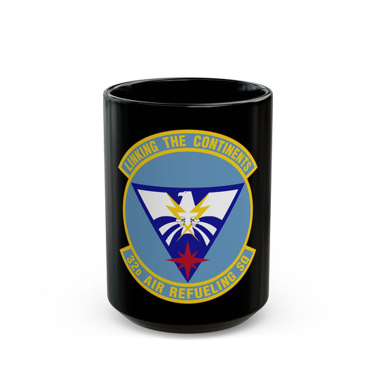 32 Air Refueling Squadron AMC (U.S. Air Force) Black Coffee Mug-15oz-The Sticker Space