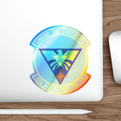 32 Air Refueling Squadron AMC (U.S. Air Force) Holographic STICKER Die-Cut Vinyl Decal-The Sticker Space