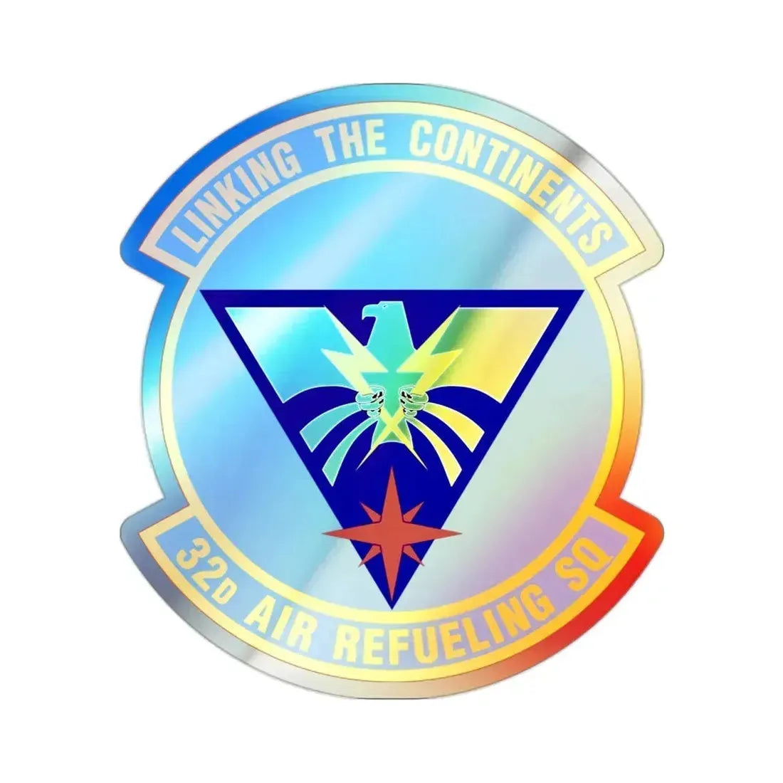 32 Air Refueling Squadron AMC (U.S. Air Force) Holographic STICKER Die-Cut Vinyl Decal - The Sticker Space