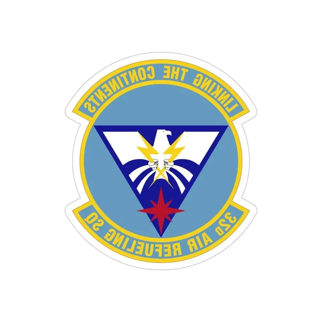 32 Air Refueling Squadron AMC (U.S. Air Force) REVERSE PRINT Transparent Die-Cut STICKER - The Sticker Space