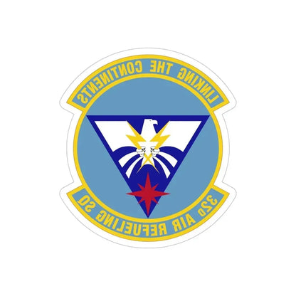 32 Air Refueling Squadron AMC (U.S. Air Force) REVERSE PRINT Transparent Die-Cut STICKER - The Sticker Space
