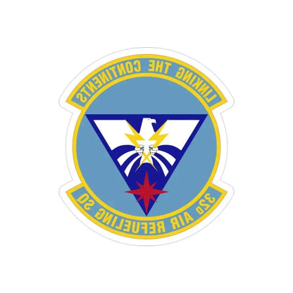 32 Air Refueling Squadron AMC (U.S. Air Force) REVERSE PRINT Transparent Die-Cut STICKER - The Sticker Space