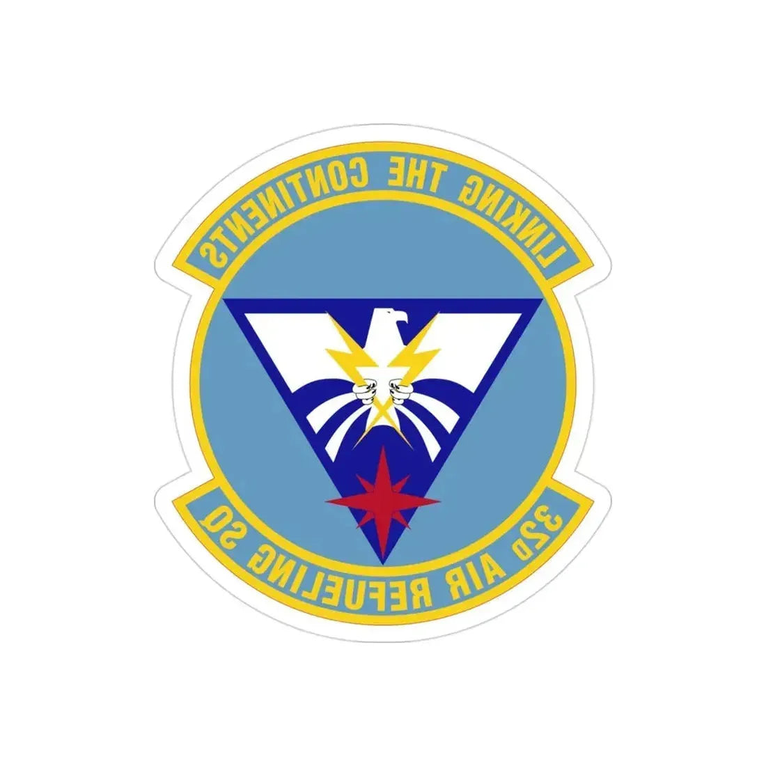 32 Air Refueling Squadron AMC (U.S. Air Force) REVERSE PRINT Transparent Die-Cut STICKER - The Sticker Space