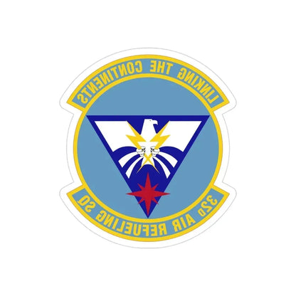 32 Air Refueling Squadron AMC (U.S. Air Force) REVERSE PRINT Transparent Die-Cut STICKER - The Sticker Space
