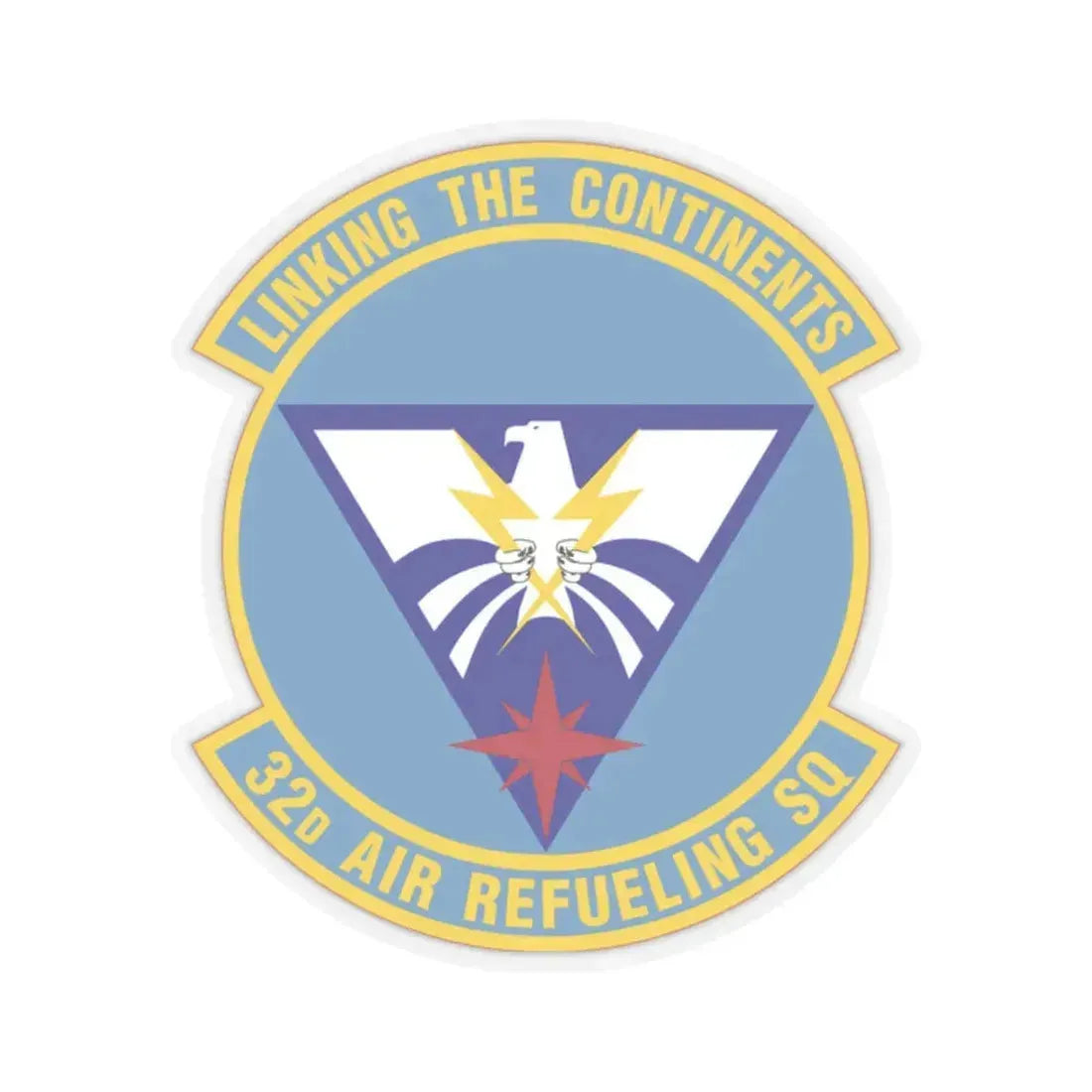32 Air Refueling Squadron AMC (U.S. Air Force) STICKER Vinyl Kiss-Cut Decal 2 Inch Transparent - The Sticker Space
