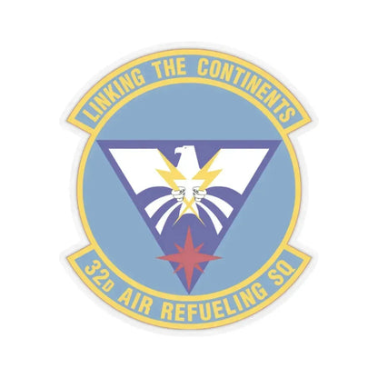 32 Air Refueling Squadron AMC (U.S. Air Force) STICKER Vinyl Kiss-Cut Decal 3 Inch Transparent - The Sticker Space