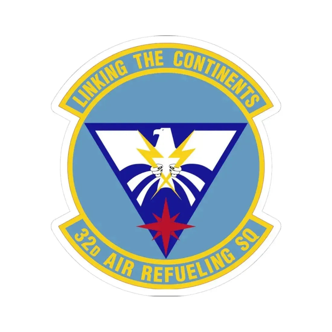 32 Air Refueling Squadron AMC (U.S. Air Force) STICKER Vinyl Kiss-Cut Decal 3 Inch White - The Sticker Space