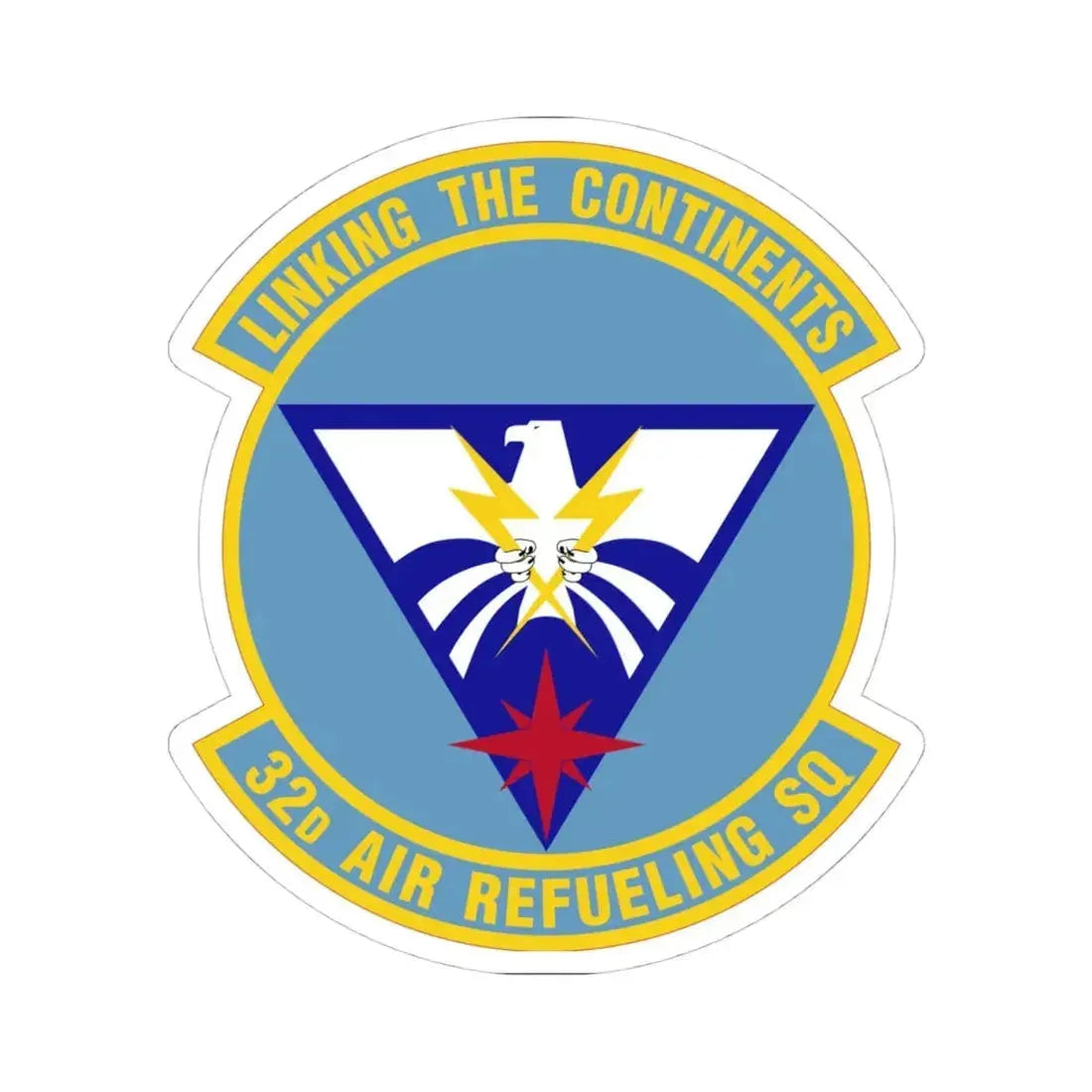 32 Air Refueling Squadron AMC (U.S. Air Force) STICKER Vinyl Kiss-Cut Decal 4 Inch White - The Sticker Space