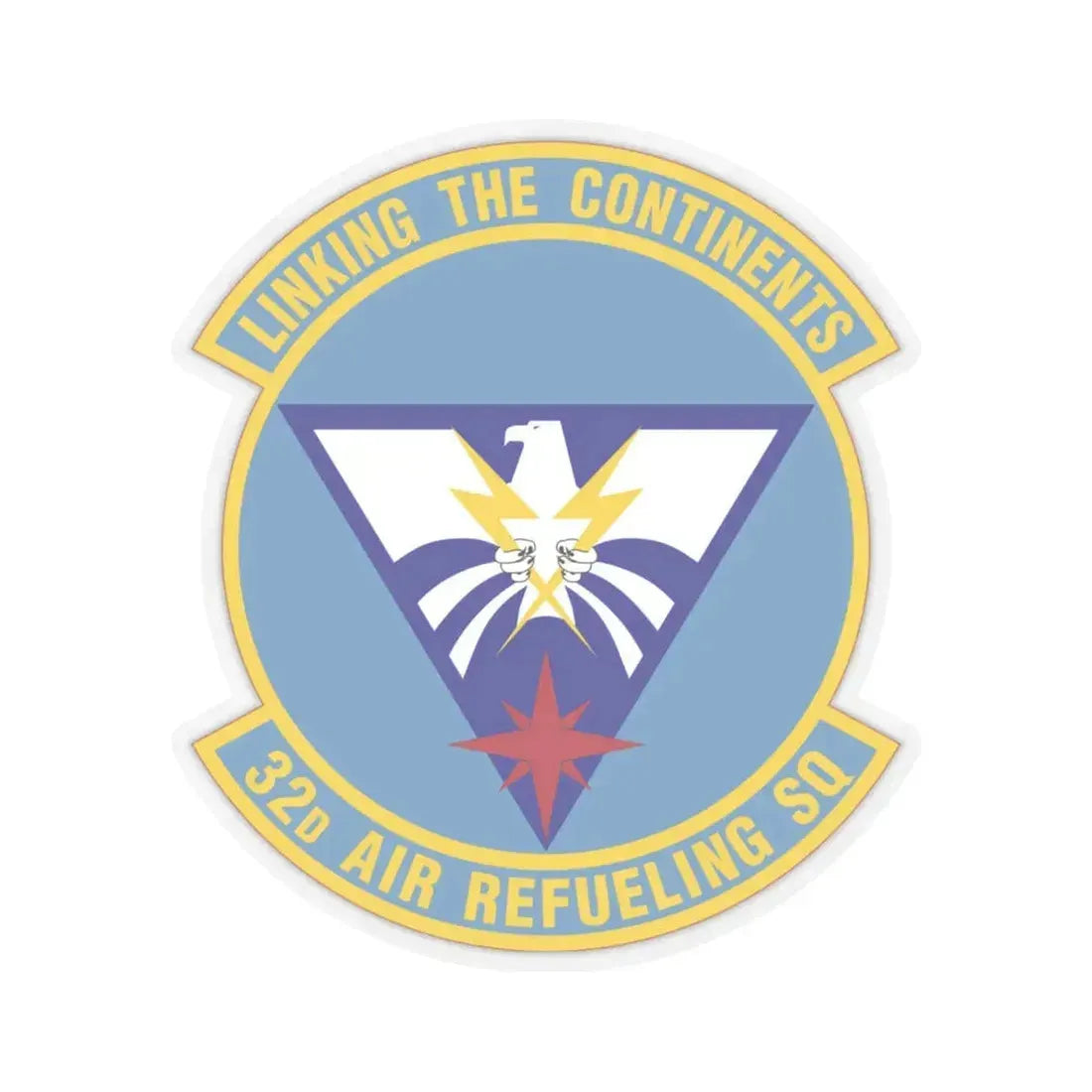 32 Air Refueling Squadron AMC (U.S. Air Force) STICKER Vinyl Kiss-Cut Decal 6 Inch Transparent - The Sticker Space
