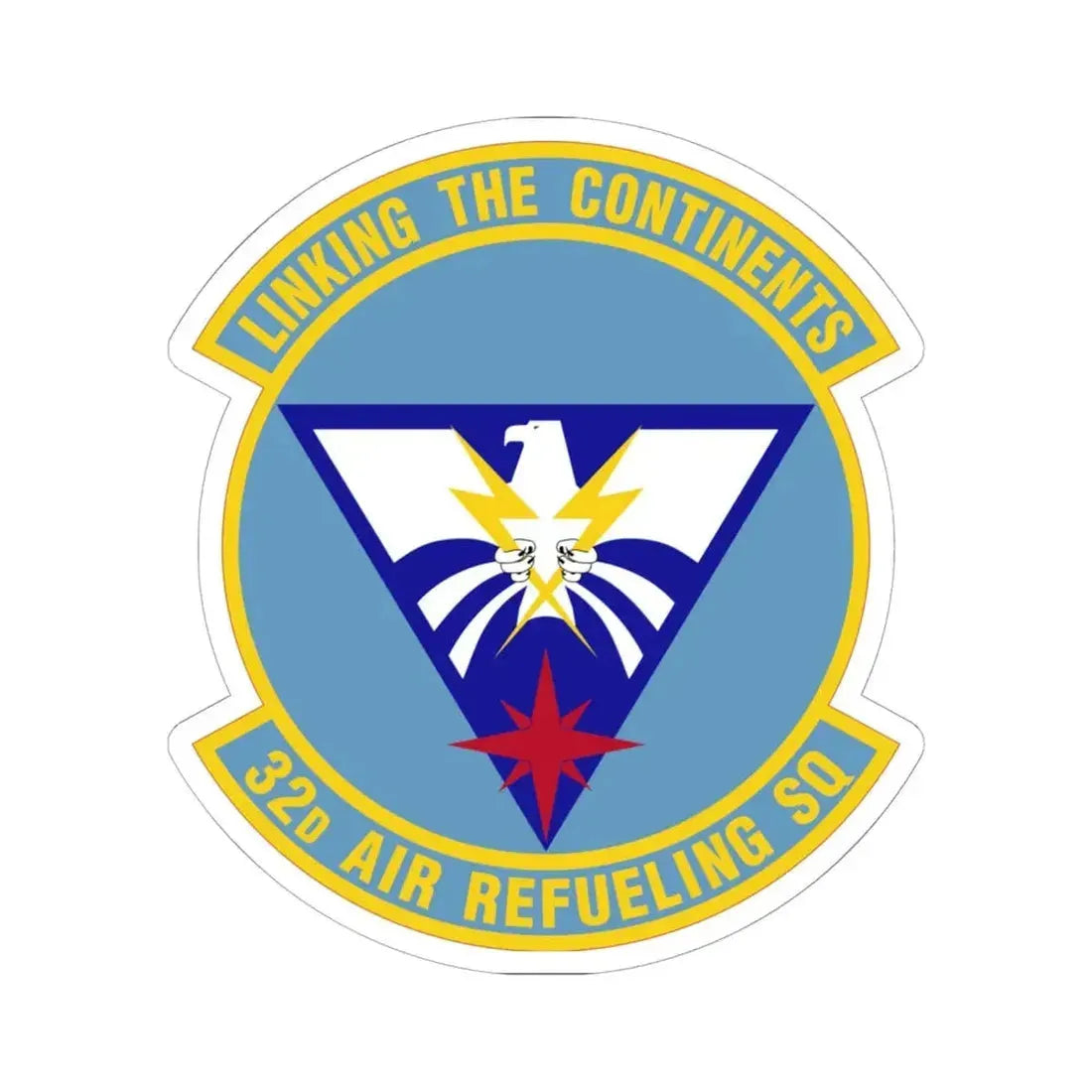 32 Air Refueling Squadron AMC (U.S. Air Force) STICKER Vinyl Kiss-Cut Decal 6 Inch White - The Sticker Space